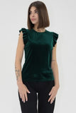North Velvet Top - Greige Goods