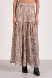 Tiered Printed Maxi - Greige Goods