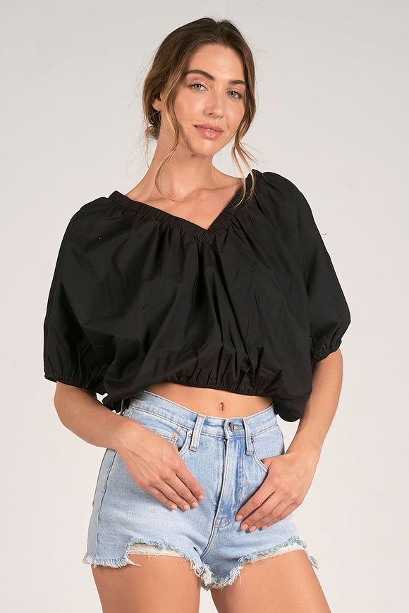 Bubble Crop Top - Greige Goods