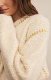 Romnie Whipstitch Sweater - Greige Goods