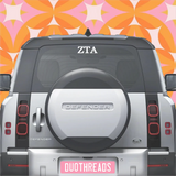 Sorority Car Decal - Greige Goods