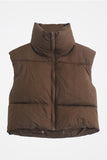 Full Zipper Puffer Vest - Greige Goods