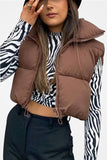 Full Zipper Puffer Vest - Greige Goods