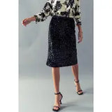 Sequin Midi Skirt - Greige Goods
