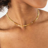 CZ I Love Choker - Greige Goods