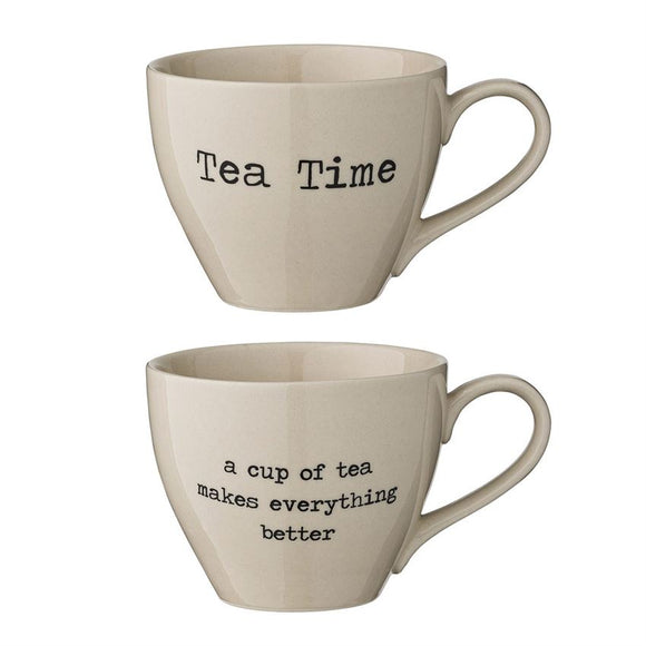 Josephine Stoneware Tea Cup - Greige Goods