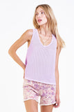 Willa V-Neck Tank - Greige Goods