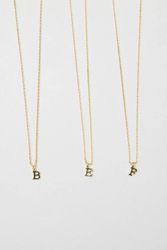 Dainty Love Initial Necklace - Greige Goods