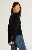 Raya Shirred Sweater Top - Greige Goods