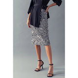 Sequin Midi Skirt - Greige Goods