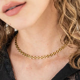 Squared Chain Necklace - Greige Goods