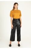 Sparkle Leather Pants - Greige Goods