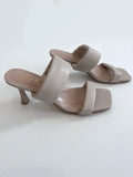 Cora 2 Strap Heel - Greige Goods