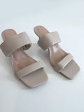 Cora 2 Strap Heel - Greige Goods