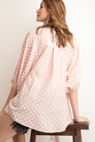 Polka Dot Blouse - Greige Goods