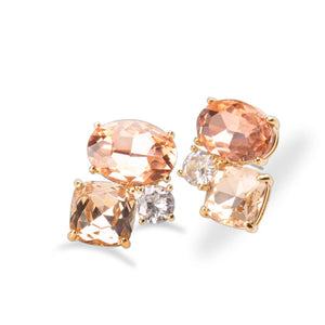 Skylar Crystal Post Earring - Greige Goods