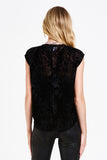 Yanis Velvet Printed Top - Greige Goods